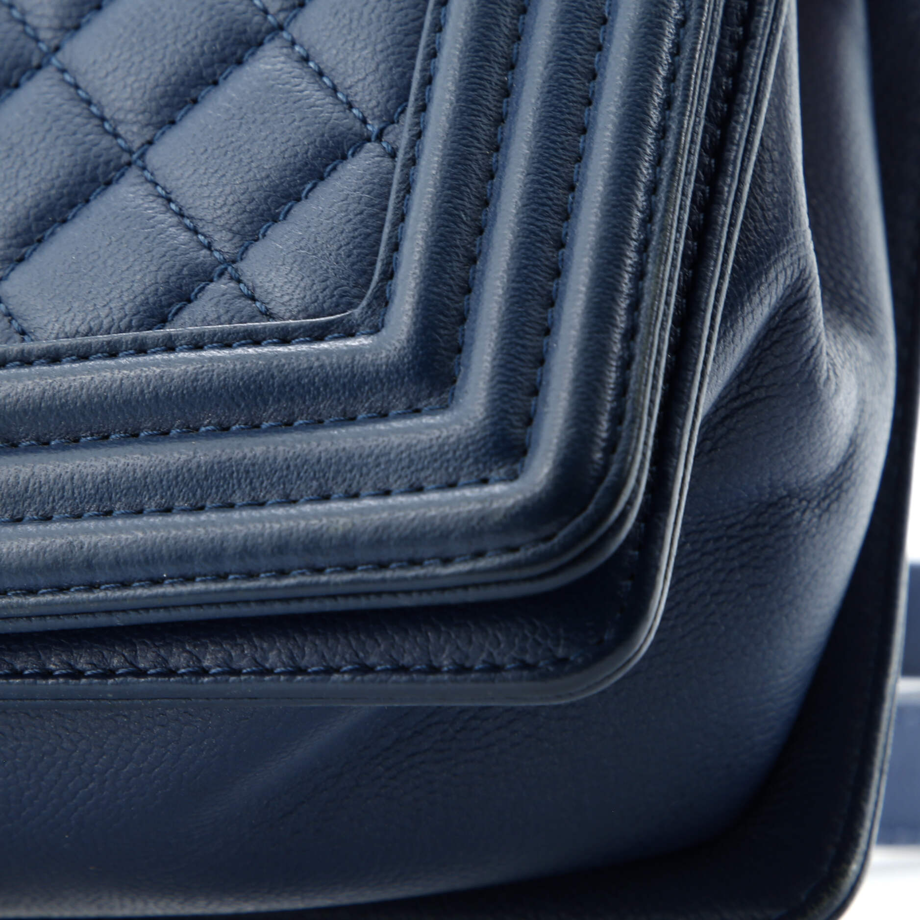 Boy Flap Bag Quilted Caviar Old Medium