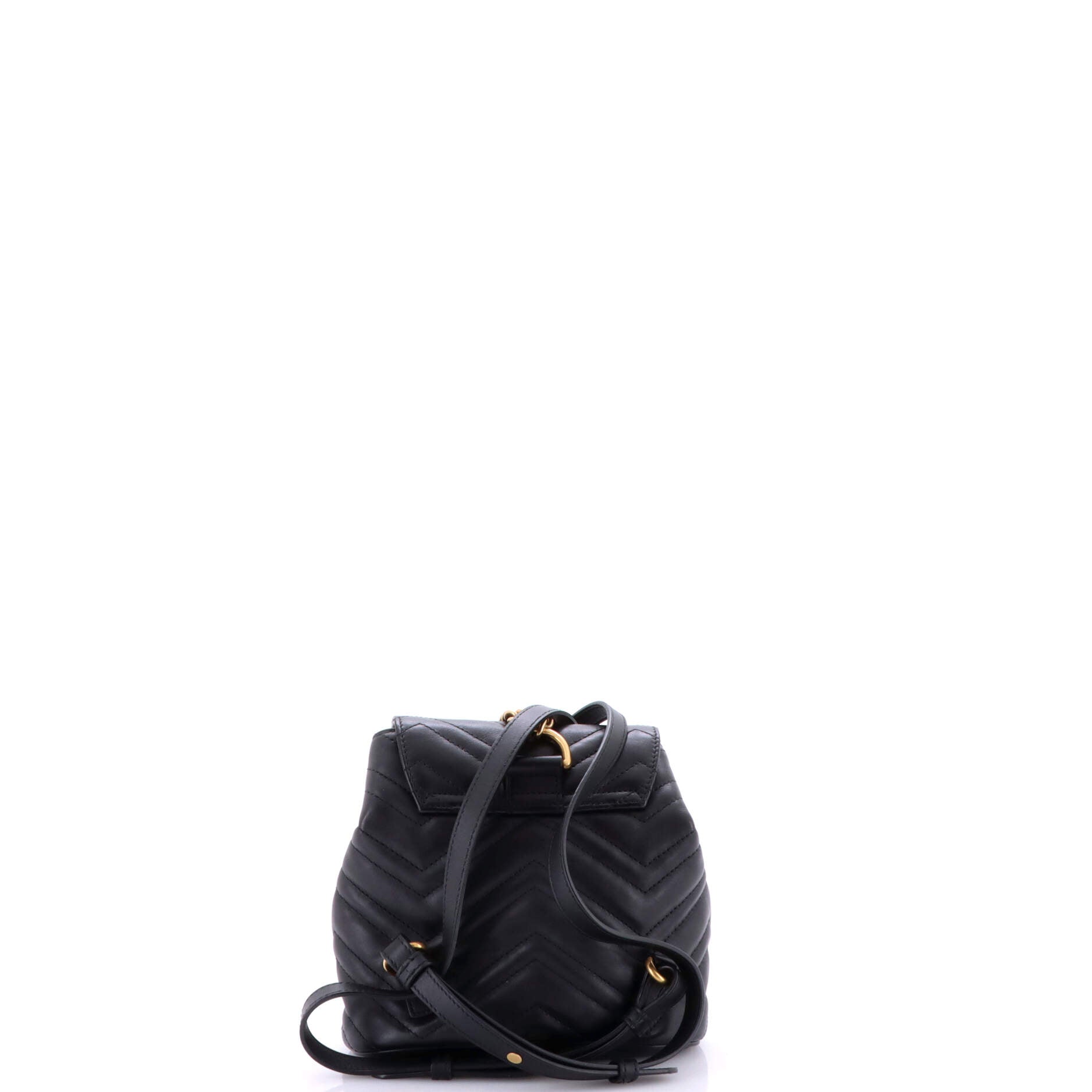 GG Marmont Drawstring Backpack Matelasse Leather Mini