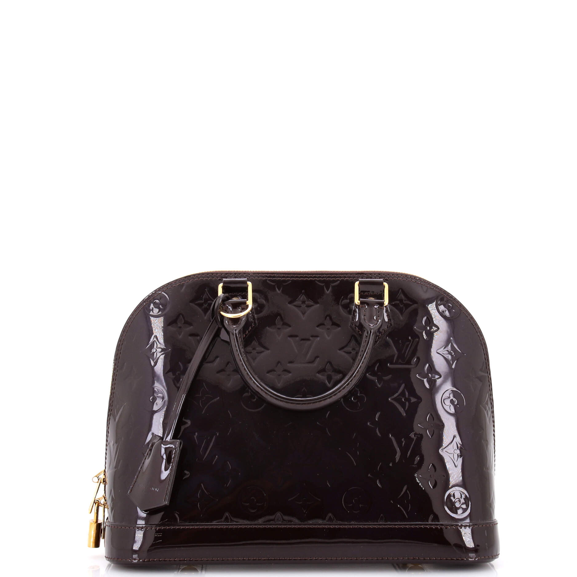 Alma Handbag Monogram Vernis PM