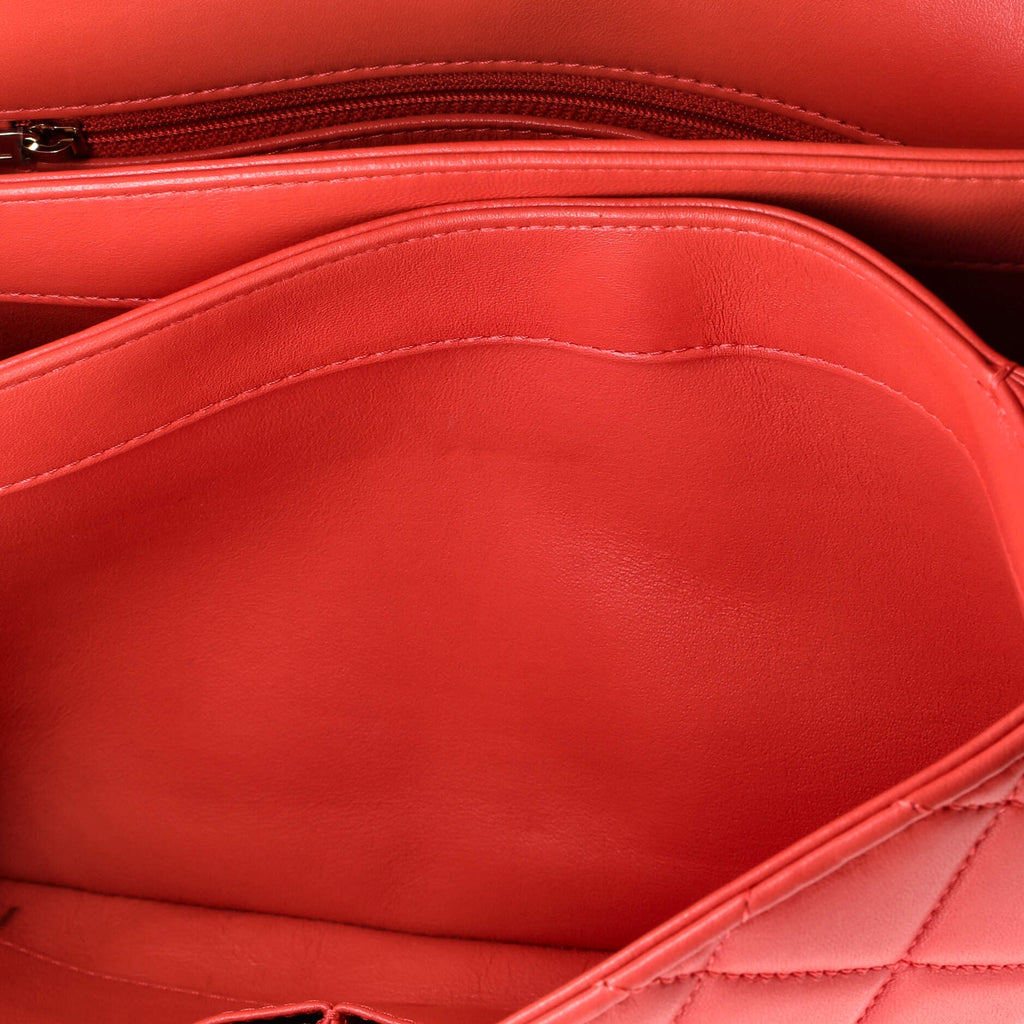 Trendy CC Top Handle Bag Quilted Lambskin Medium