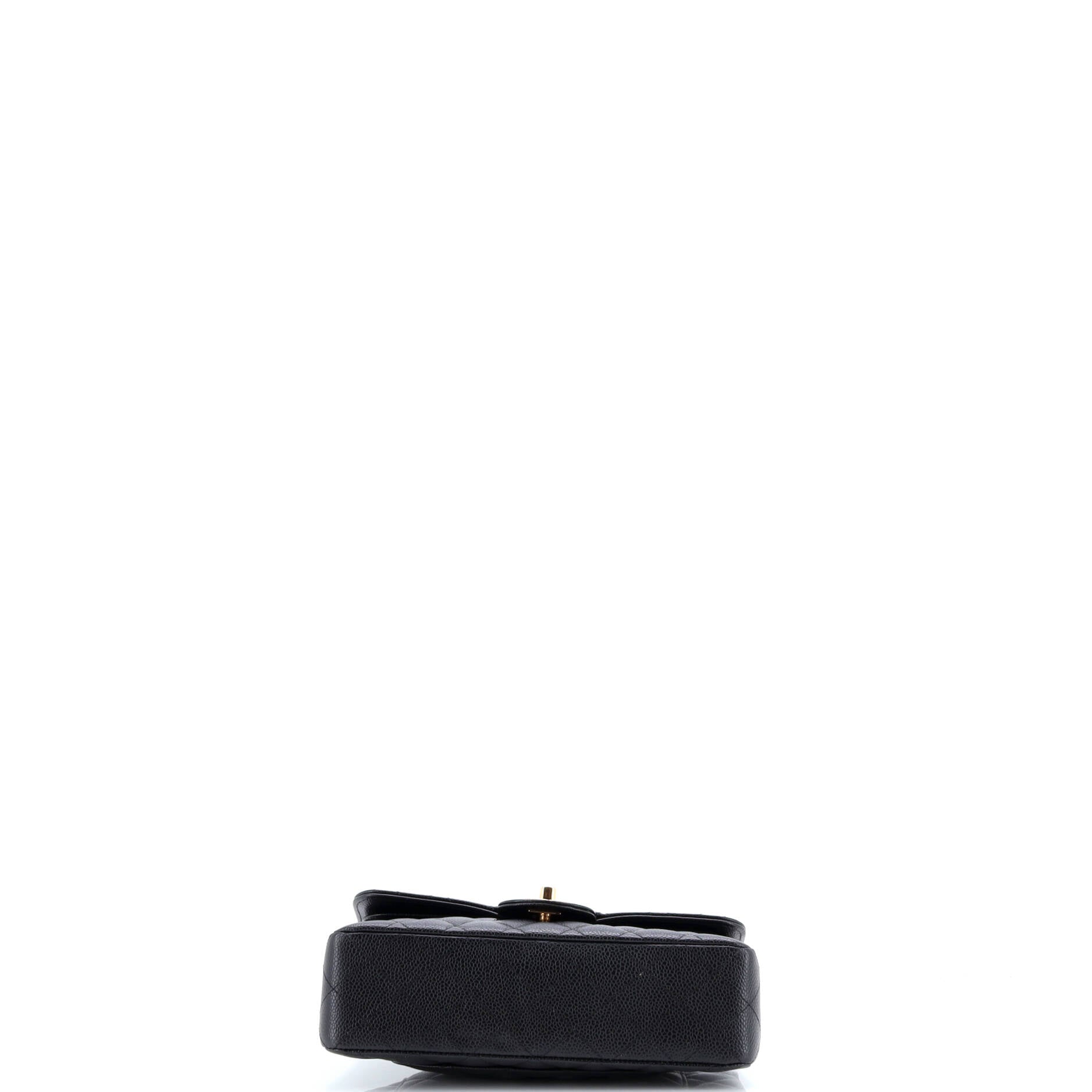 Classic Double Flap Bag Quilted Caviar Small