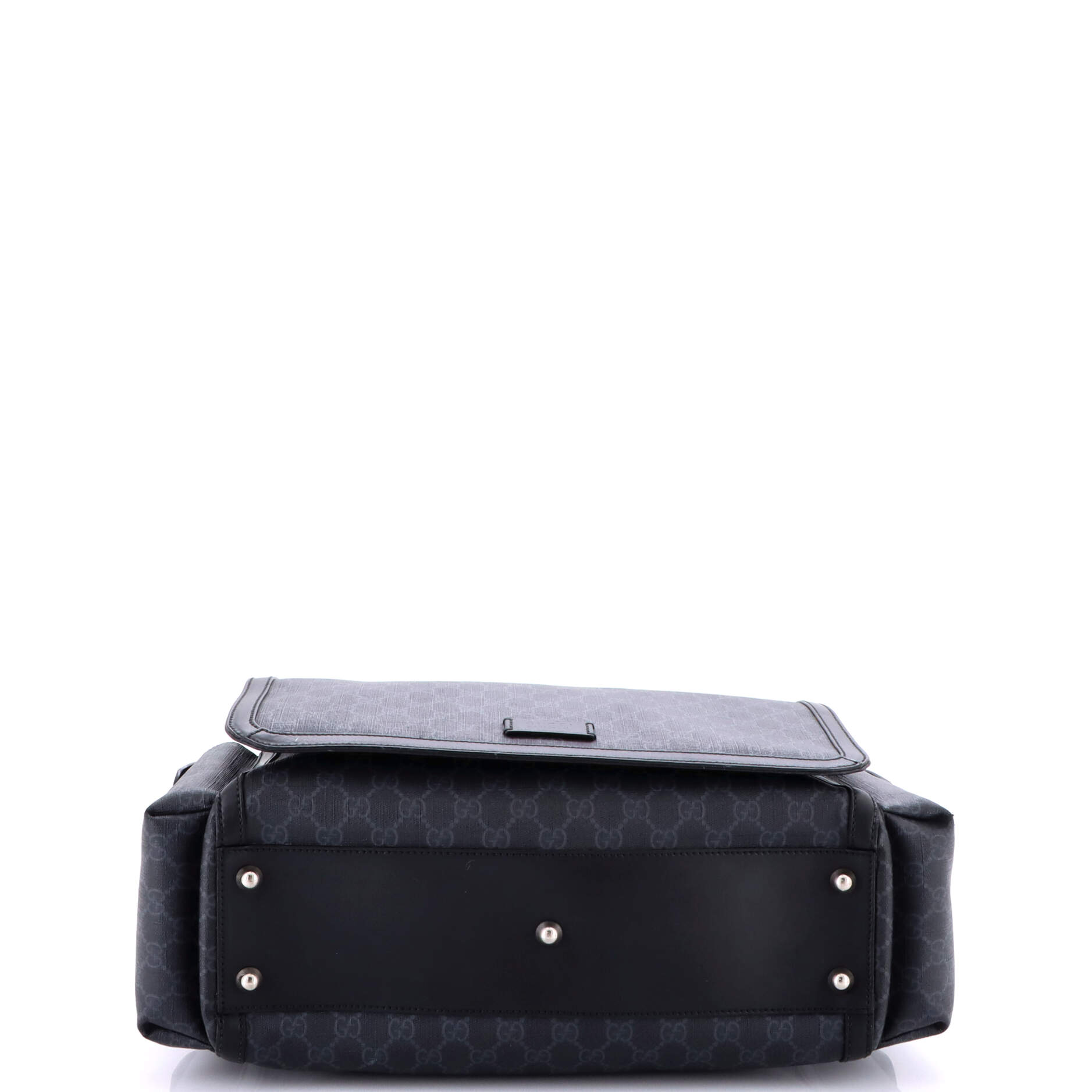 Web Strap Diaper Bag GG Coated Canvas Small