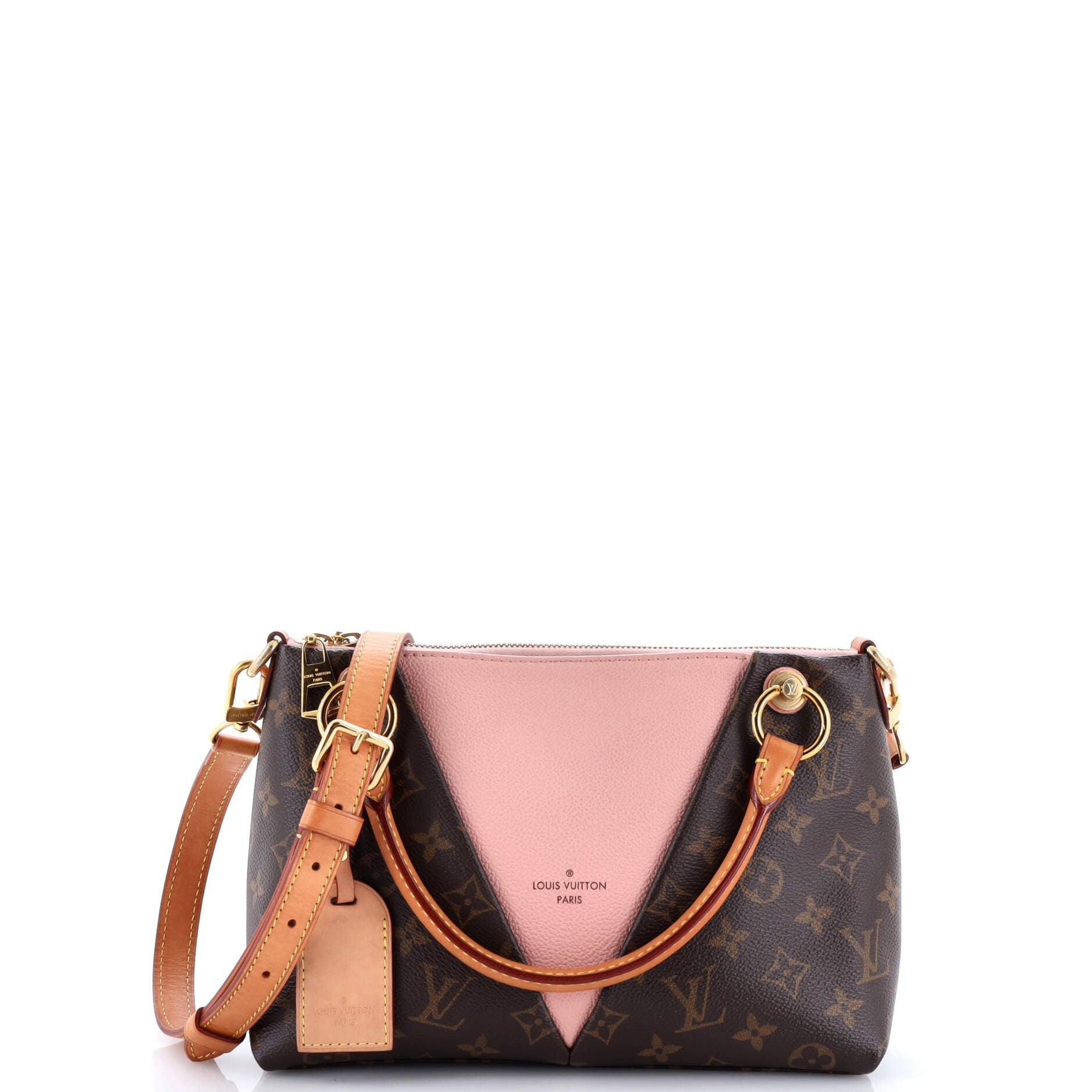 V Tote Monogram Canvas and Leather BB