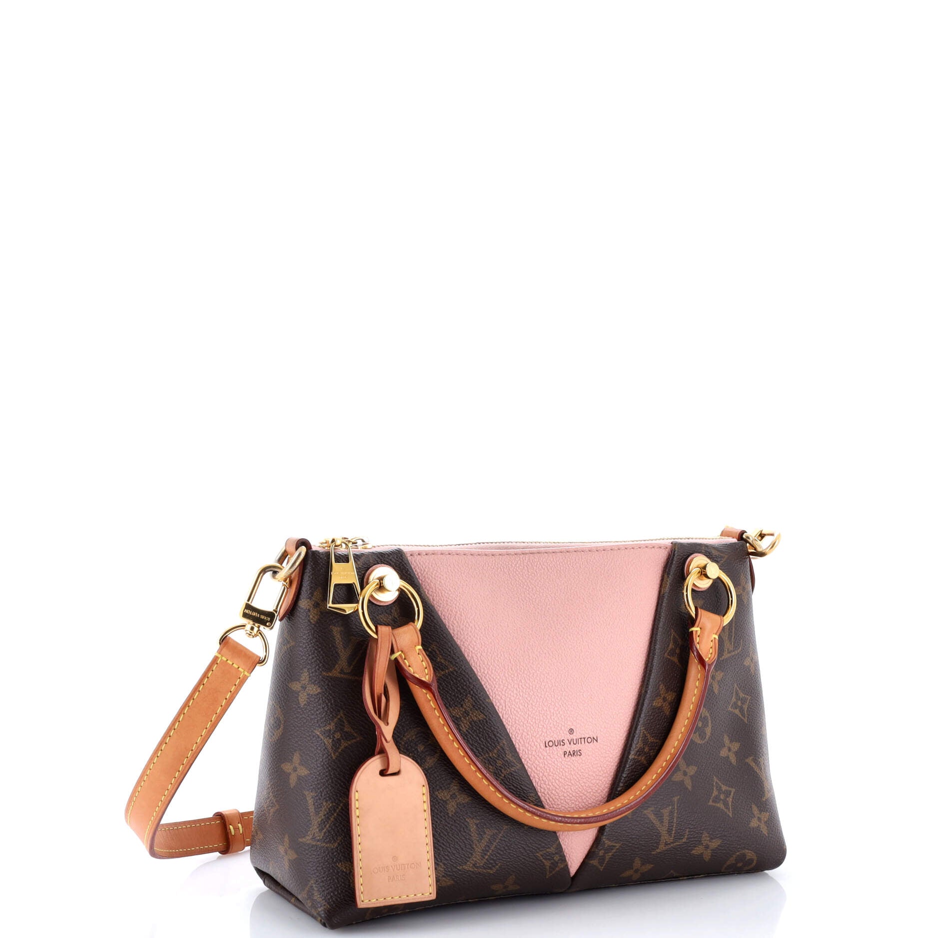 V Tote Monogram Canvas and Leather BB