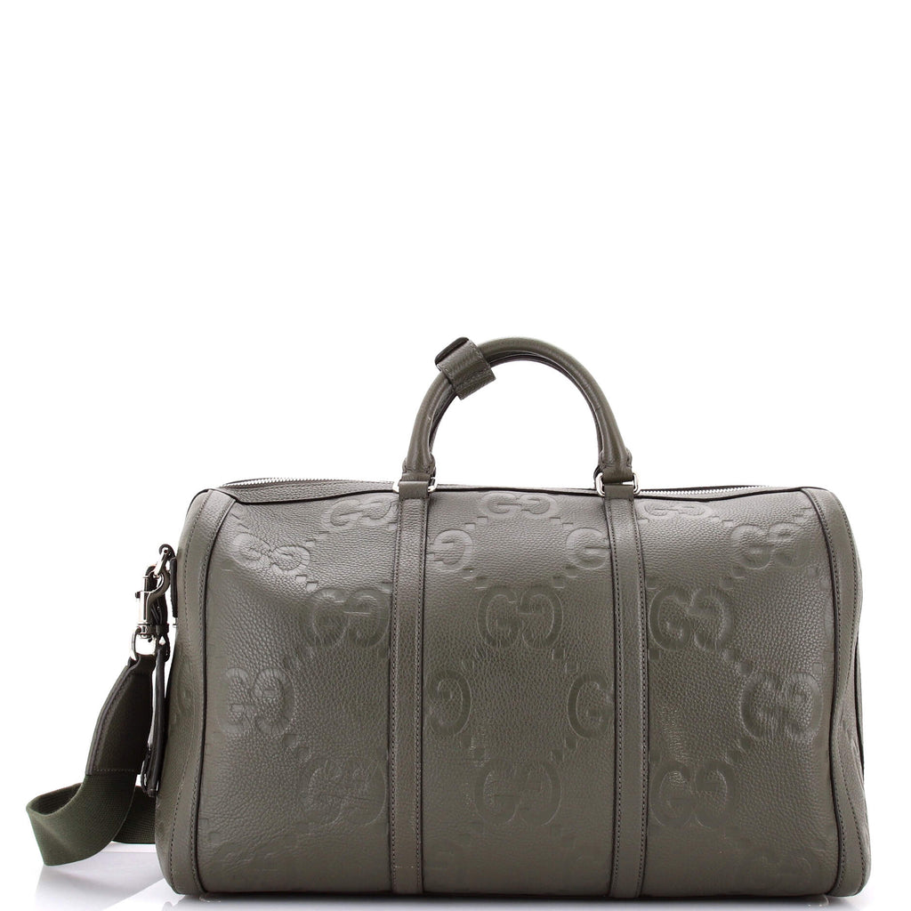 Duffle Bag Jumbo GG Embossed Leather Small