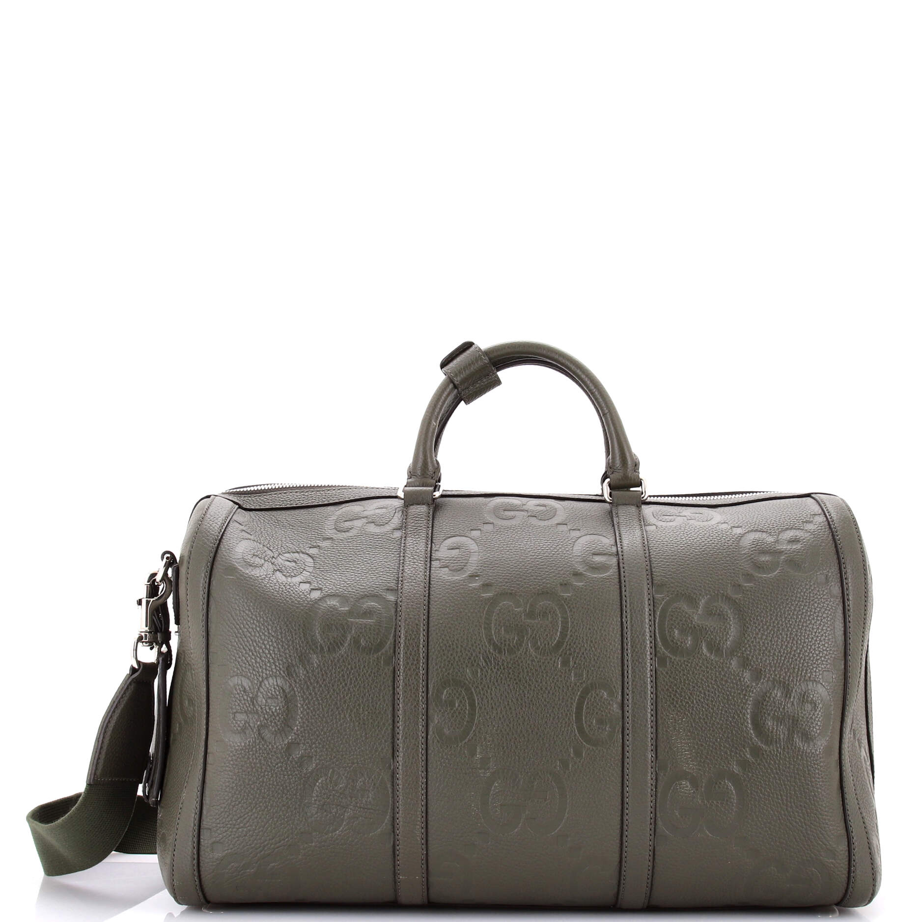Duffle Bag Jumbo GG Embossed Leather Small
