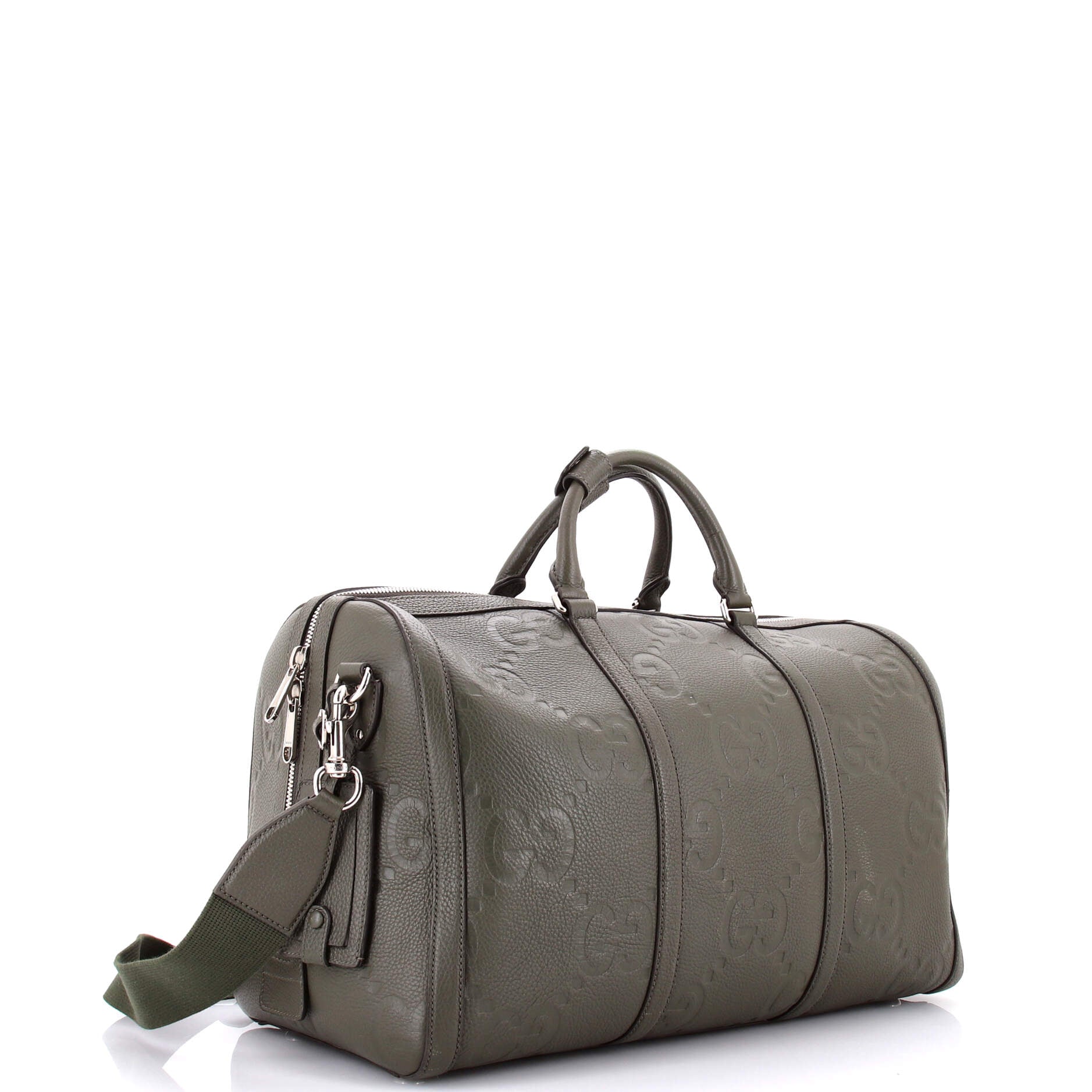 Duffle Bag Jumbo GG Embossed Leather Small