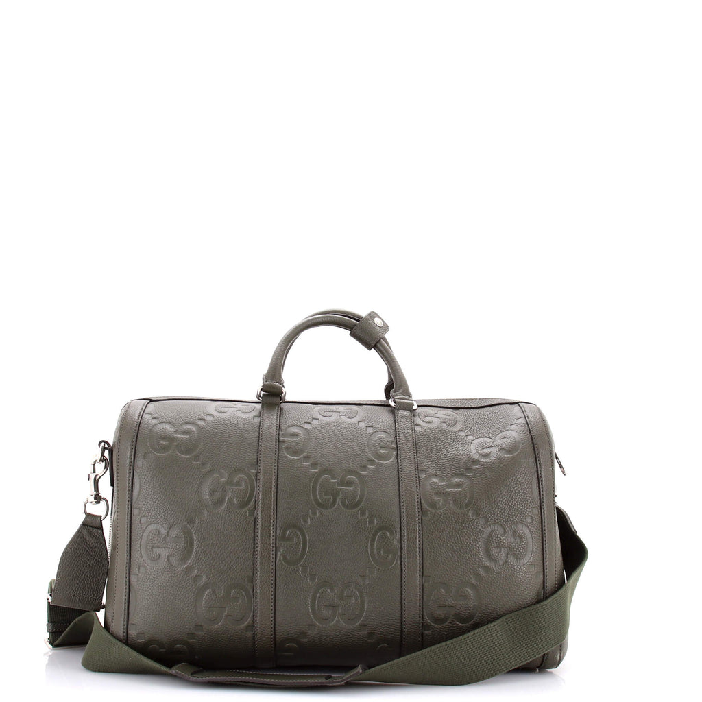 Duffle Bag Jumbo GG Embossed Leather Small