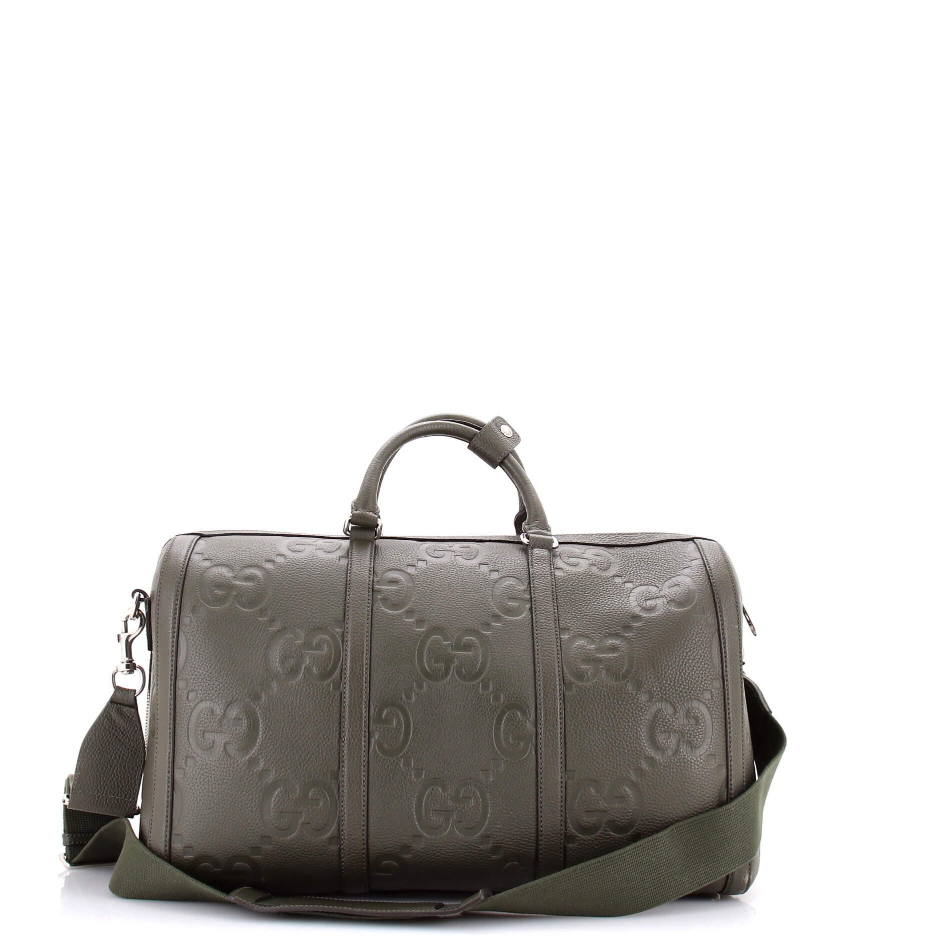 Duffle Bag Jumbo GG Embossed Leather Small