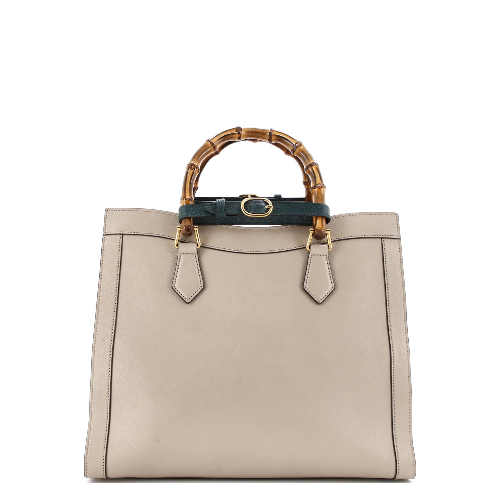 Diana NM Bamboo Handle Tote Leather Medium