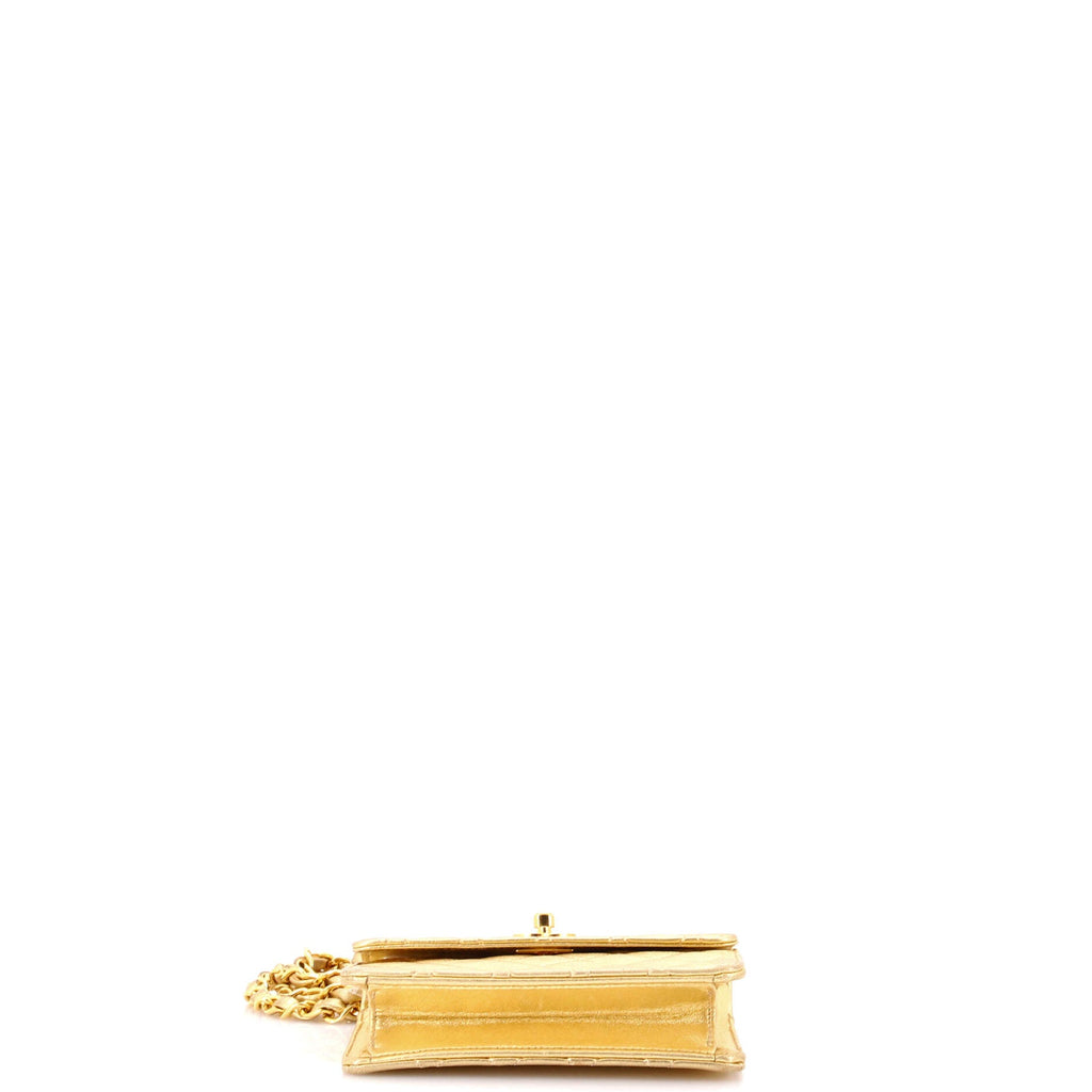 Vintage CC Chain Flap Bag Quilted Leather Extra Mini