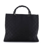 Vintage Bamboo Handle Tote GG Nylon Large