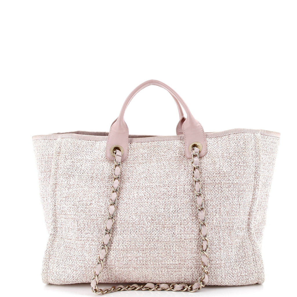 Deauville Tote Raffia with Glitter Detail Medium