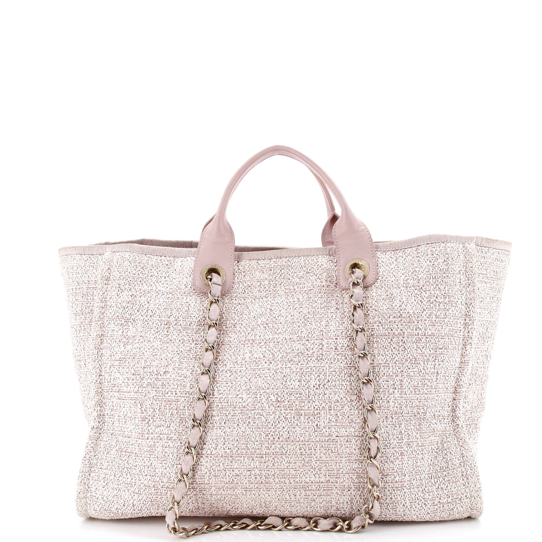 Deauville Tote Raffia with Glitter Detail Medium
