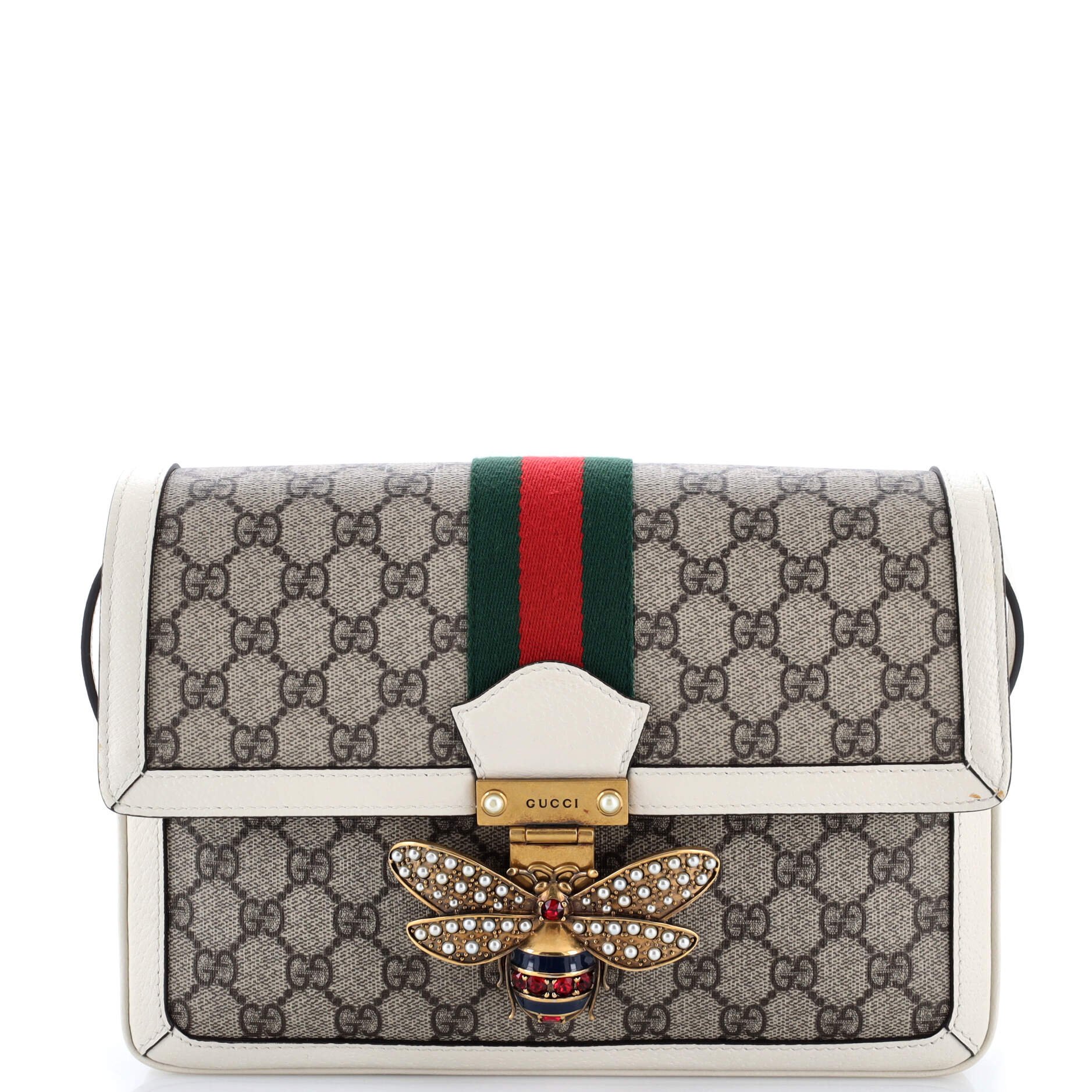 Queen Margaret Shoulder Bag GG Coated Canvas Medium