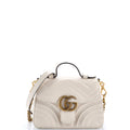 GG Marmont Top Handle Flap Bag Matelasse Leather Mini