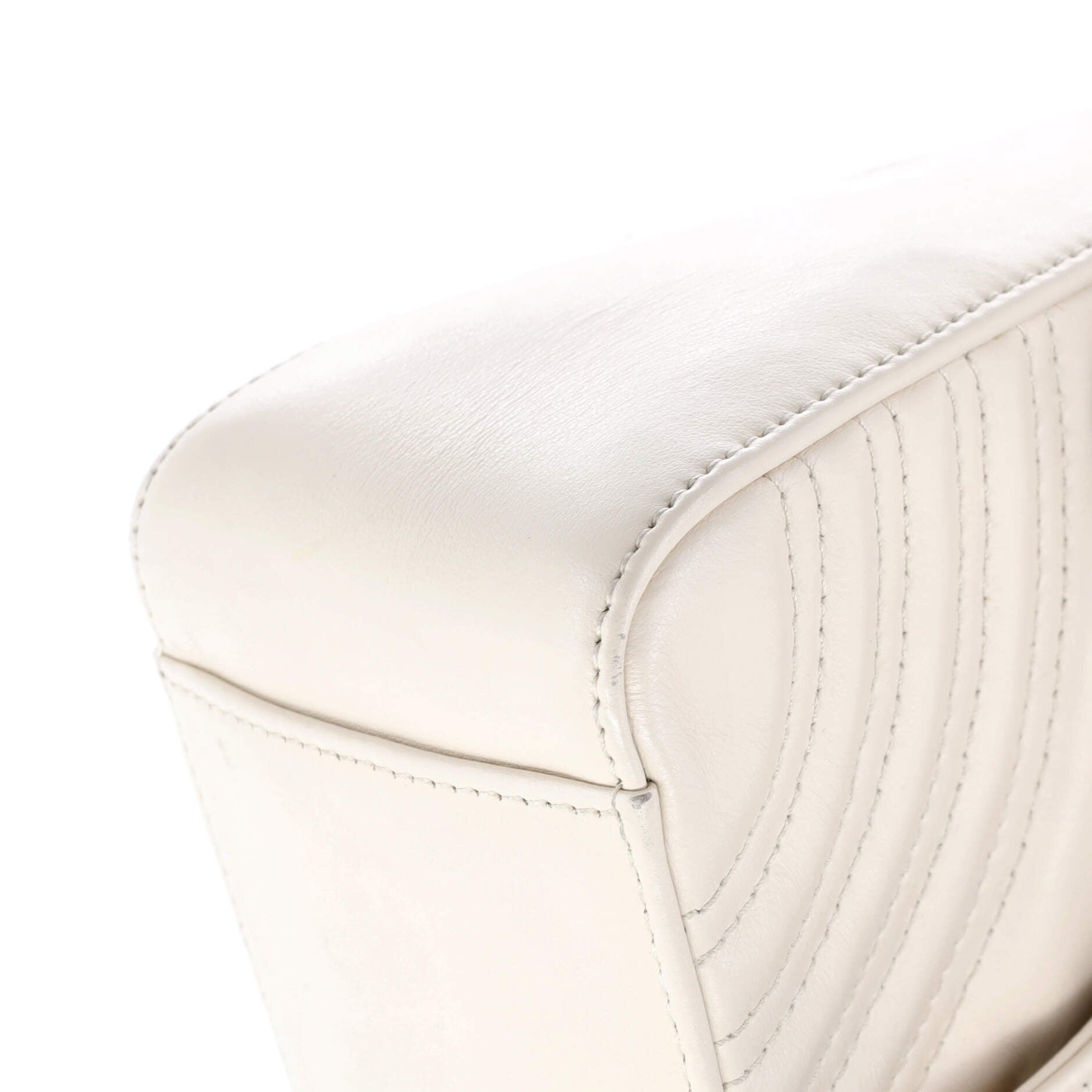 GG Marmont Top Handle Flap Bag Matelasse Leather Mini