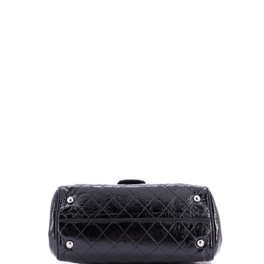 Ritz Flap Bag Quilted Patent Large