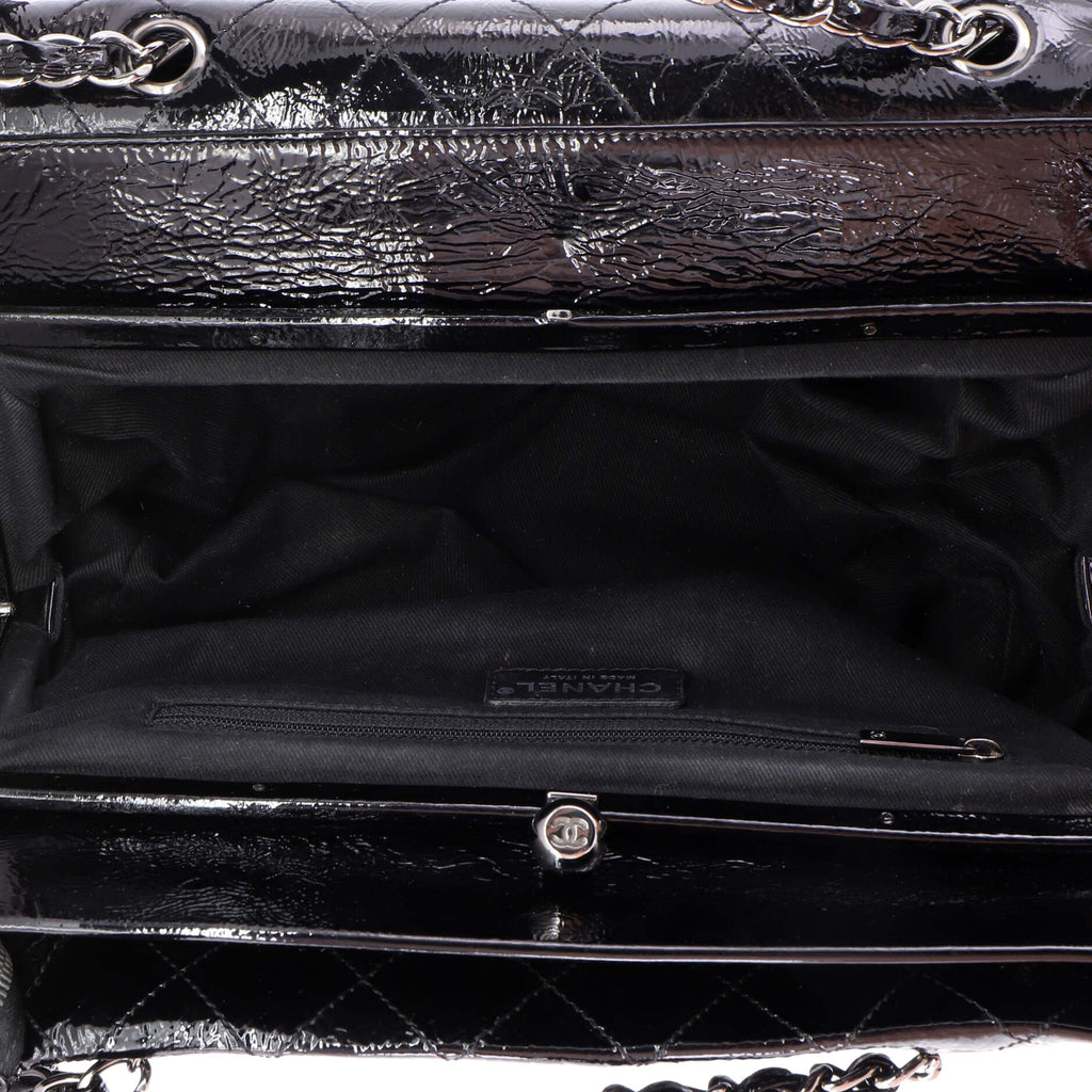 Ritz Flap Bag Quilted Patent Large