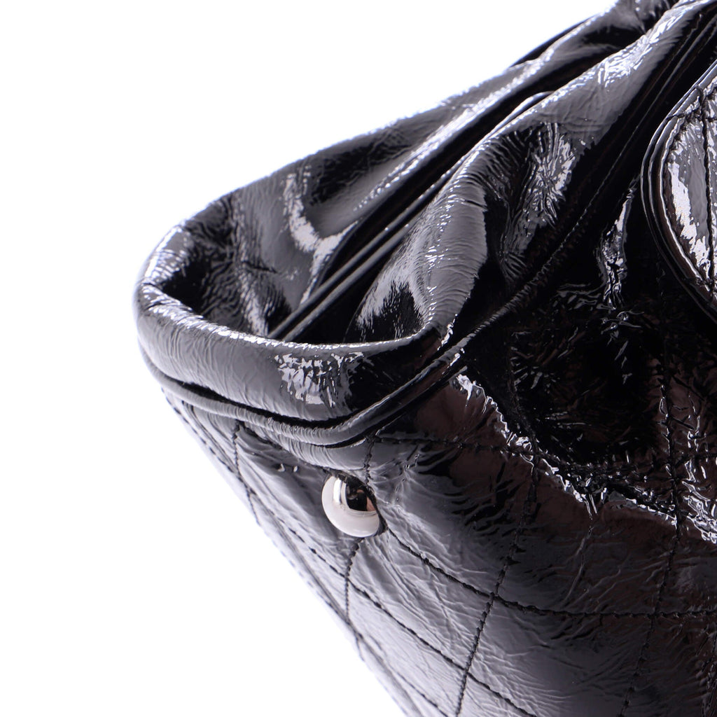 Ritz Flap Bag Quilted Patent Large