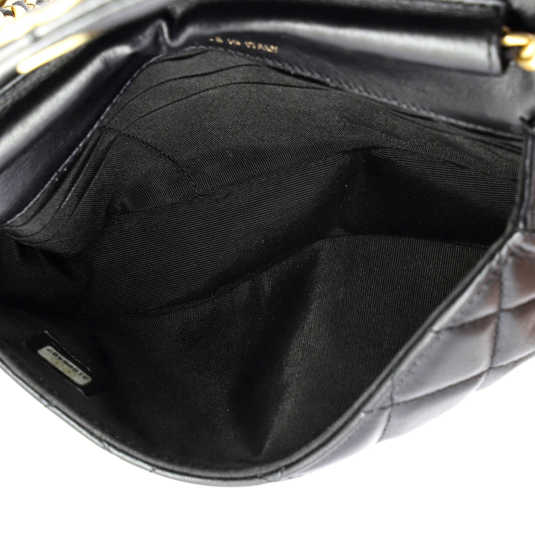 Coco Mail Clutch with Chain Quilted Calfskin