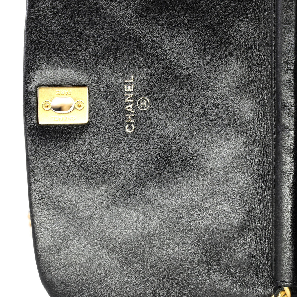 Coco Mail Clutch with Chain Quilted Calfskin