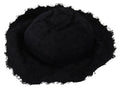 Black Cotton Wide Brim Shade Hat
