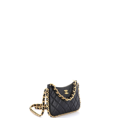 CC Chain Around Hobo Quilted Lambskin Mini