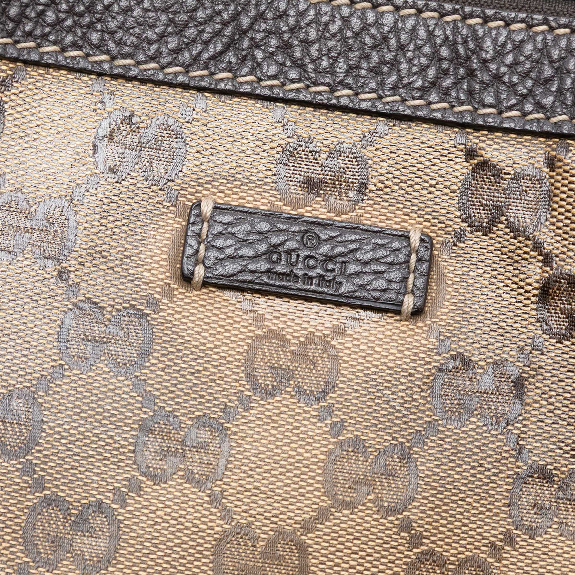 Vintage Web Saddle Messenger Bag GG Canvas Medium