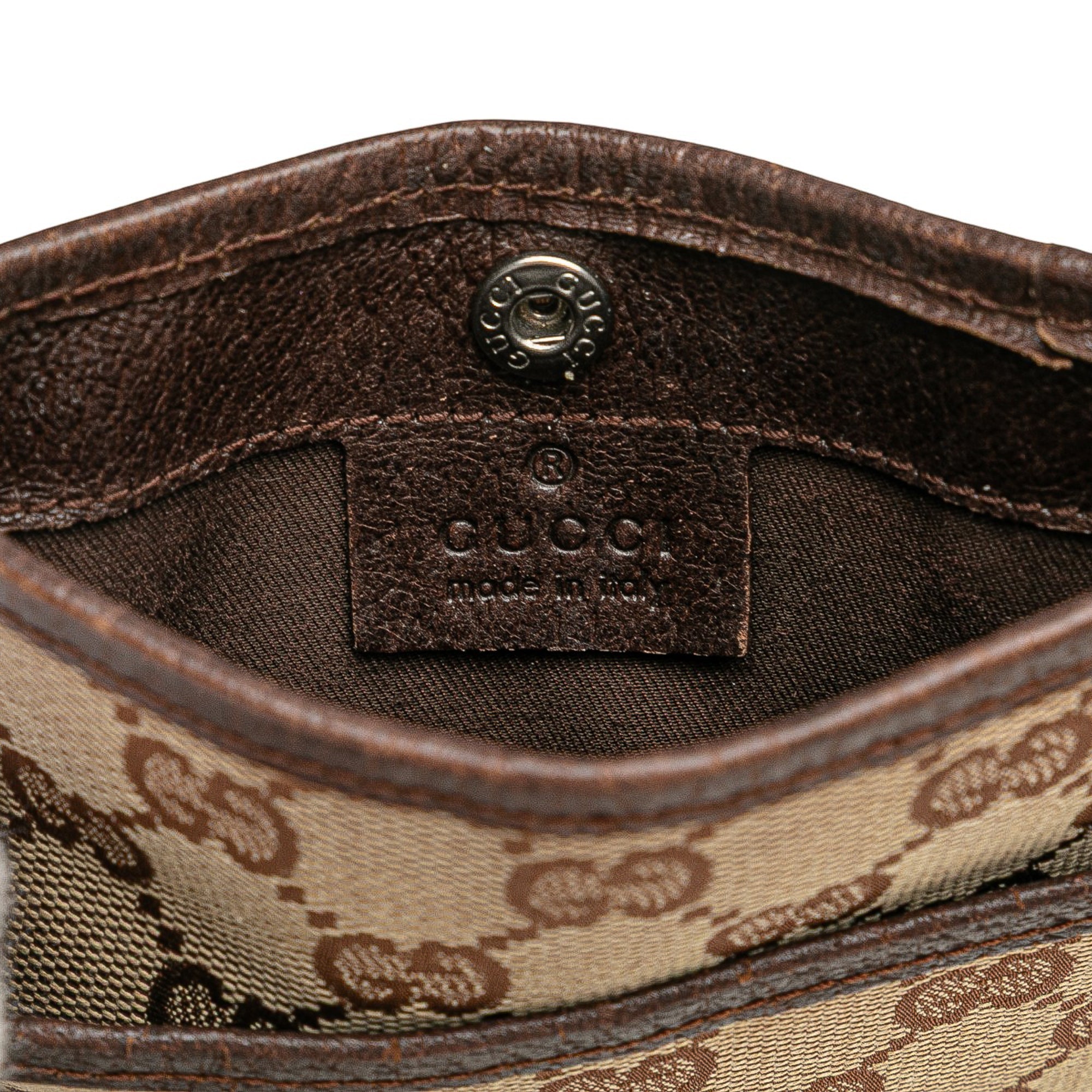 Web Strap Zip Messenger Bag GG Canvas Small